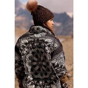 Printed Pippa Packable Puffer Jacket Bandana Print Small NWT